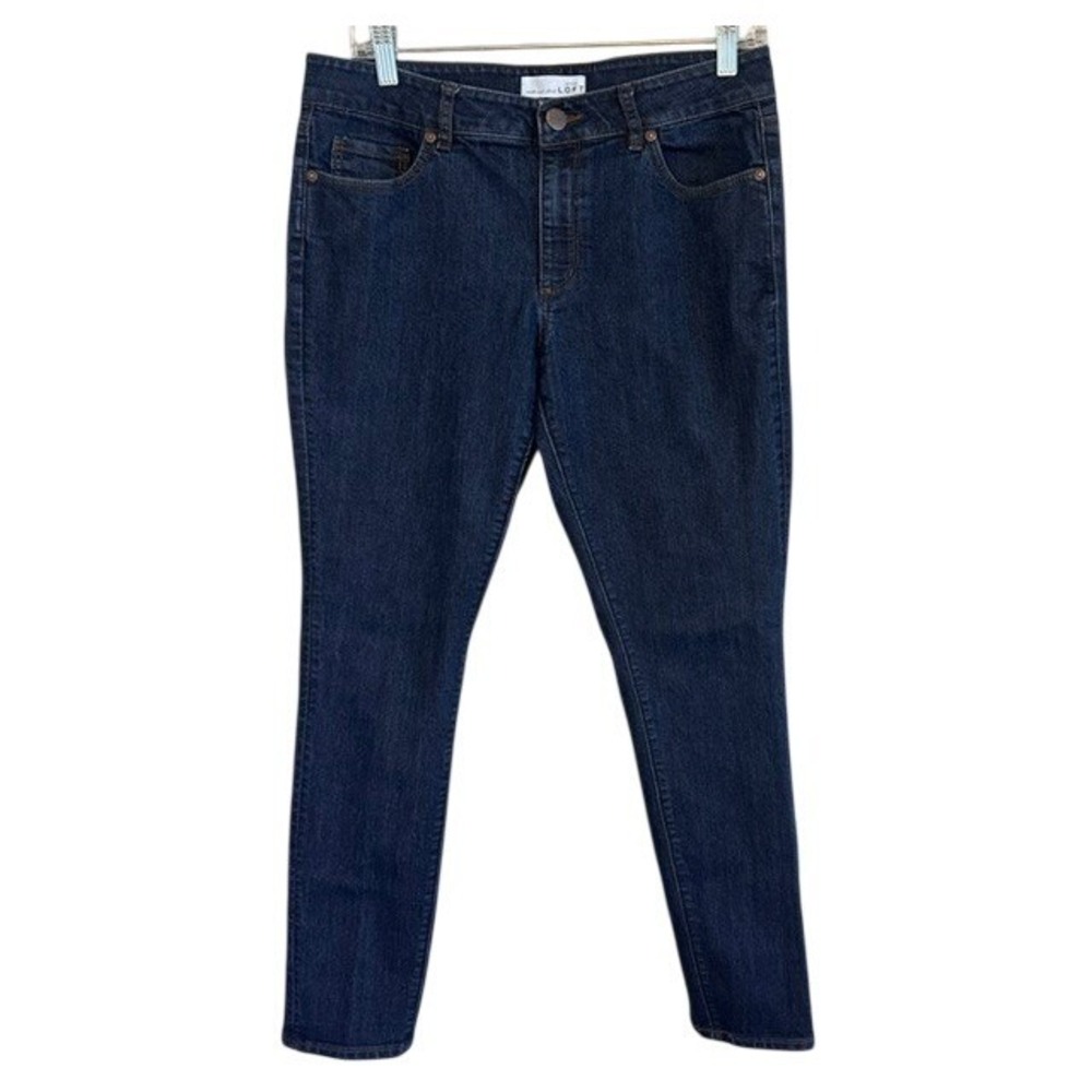 Made and Loved Ann Taylor Loft Women's Curvy Skinny Stretch Blue Jeans 8
